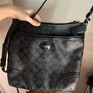 Coach Black and Gray Crossbody Bag